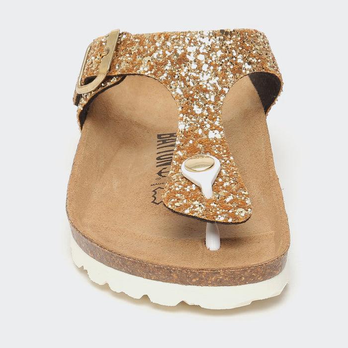 Bayton Sandales Mercure Dorées à Entre-Doigts Bayton Femme