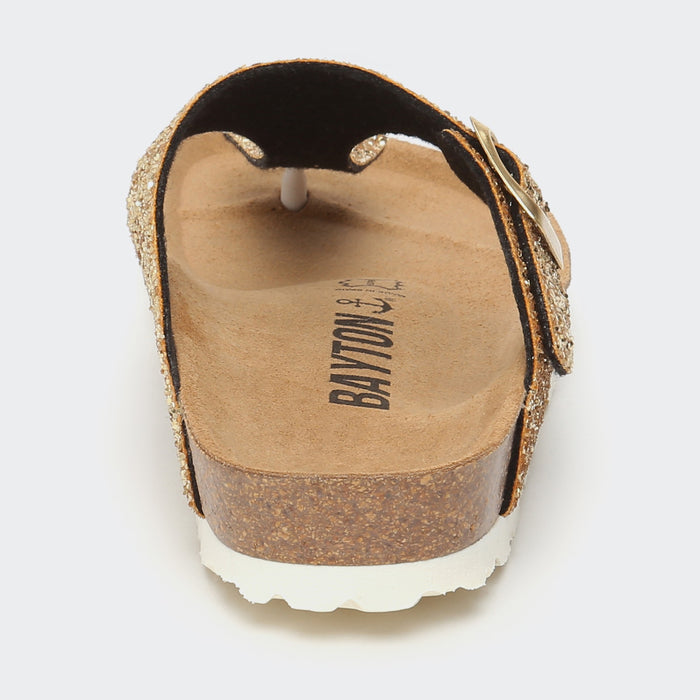 Bayton Sandales Mercure Dorées à Entre-Doigts Bayton Femme