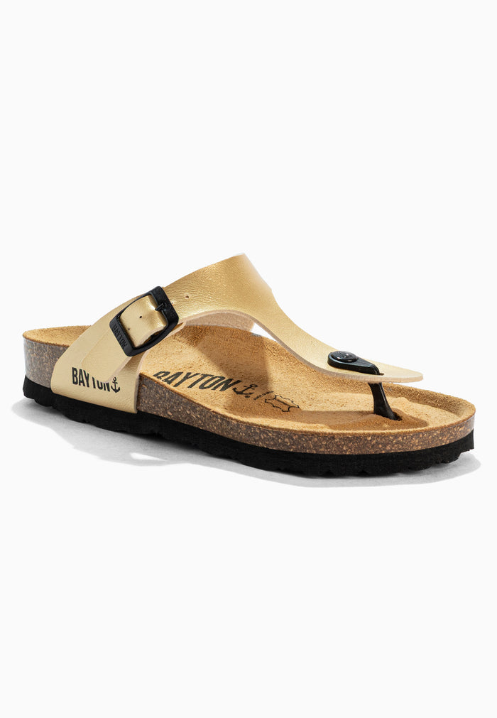 Bayton Sandales Mercure Dorées à Entre-Doigts Bayton Femme