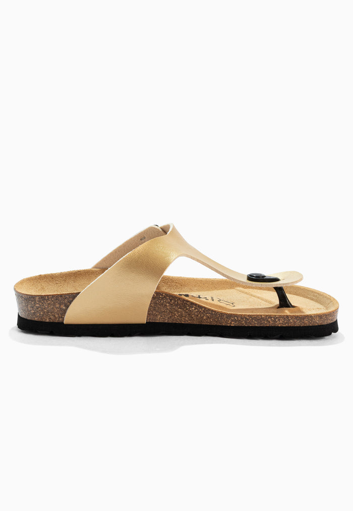 Bayton Sandales Mercure Dorées à Entre-Doigts Bayton Femme