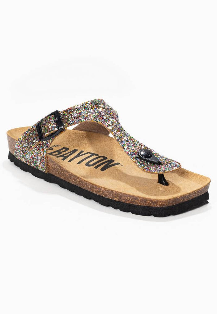 Bayton Sandales Mercure Multicolore Pailletées à Entre-Doigts Bayton Femme