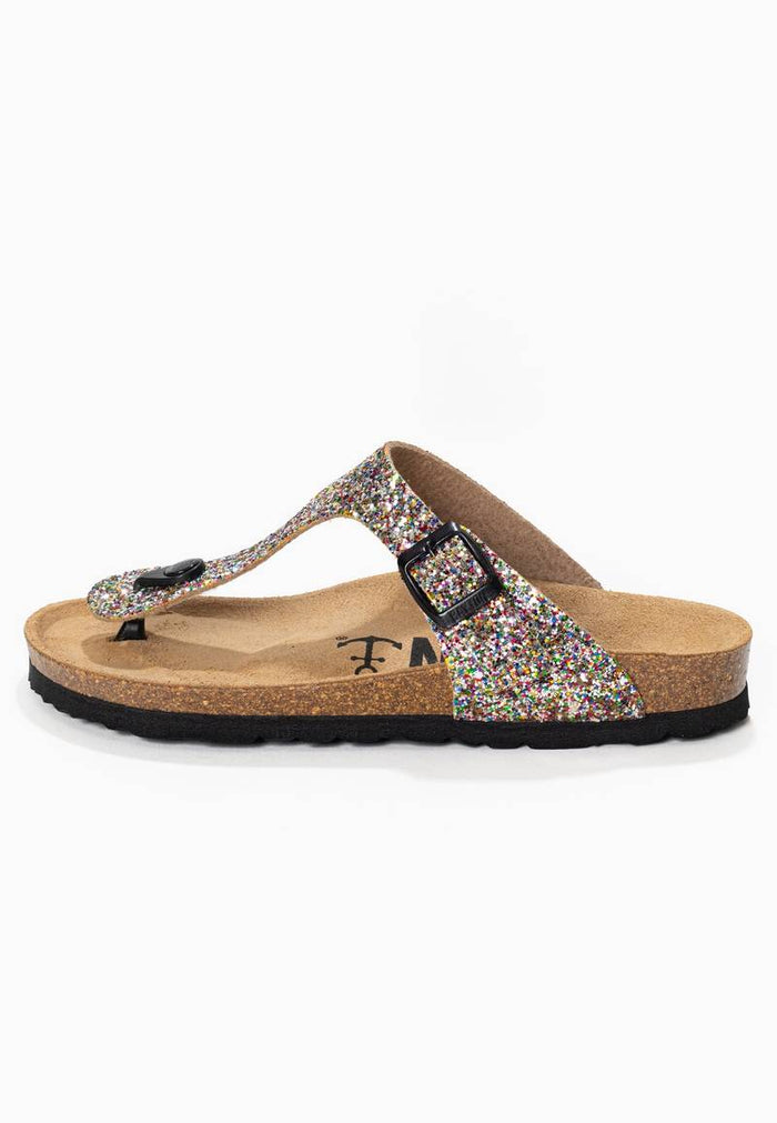 Bayton Sandales Mercure Multicolore Pailletées à Entre-Doigts Bayton Femme