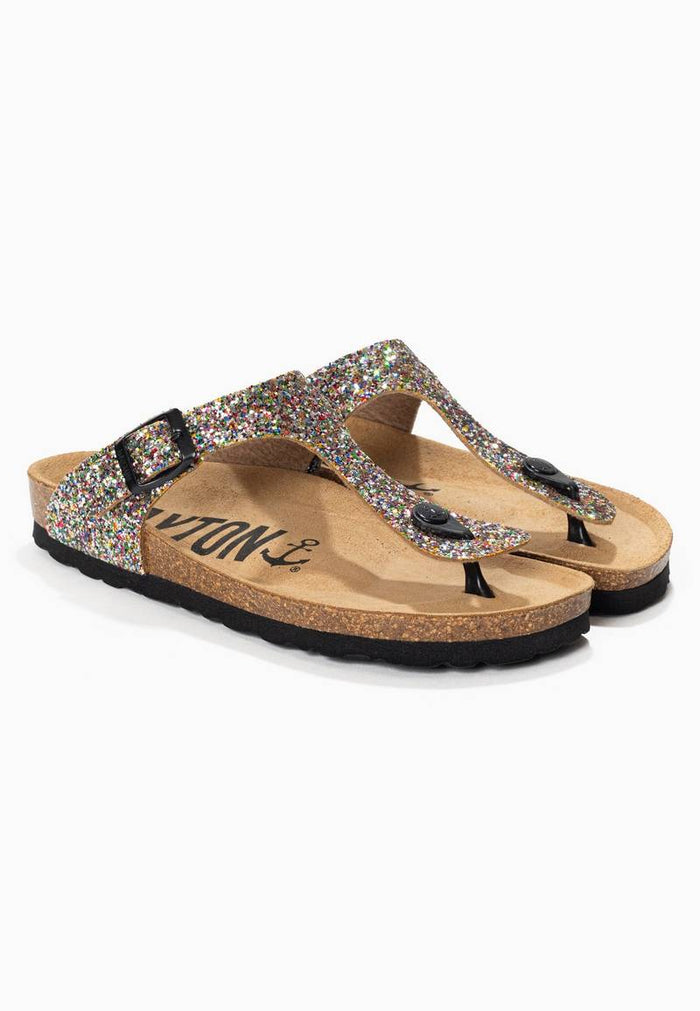 Bayton Sandales Mercure Multicolore Pailletées à Entre-Doigts Bayton Femme