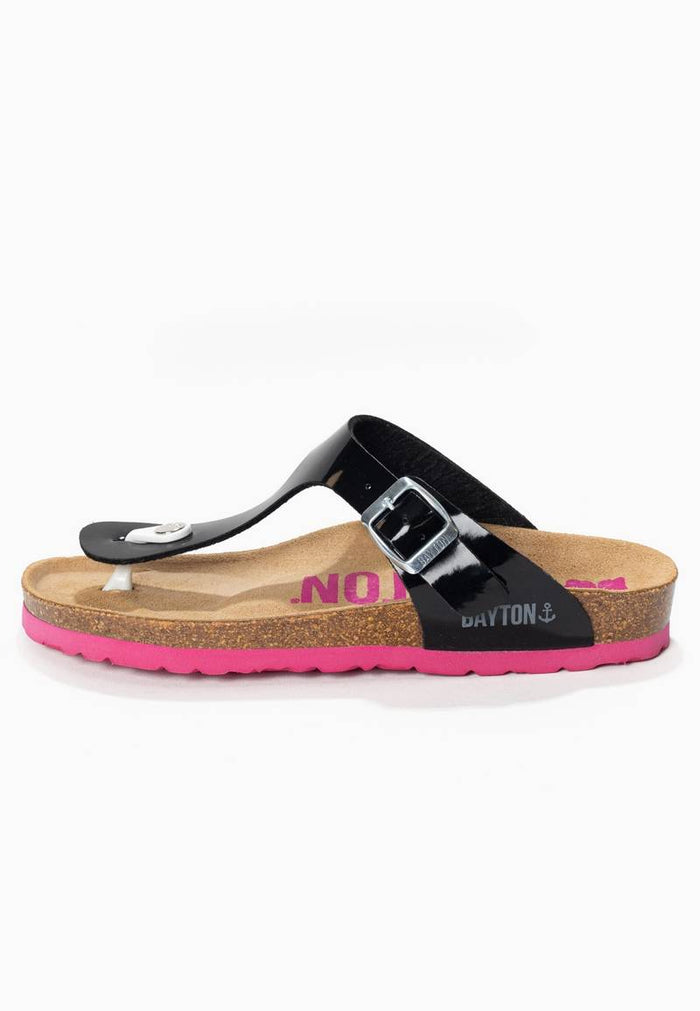 Bayton Sandales Mercure Noir à Entre-Doigts Bayton Femme