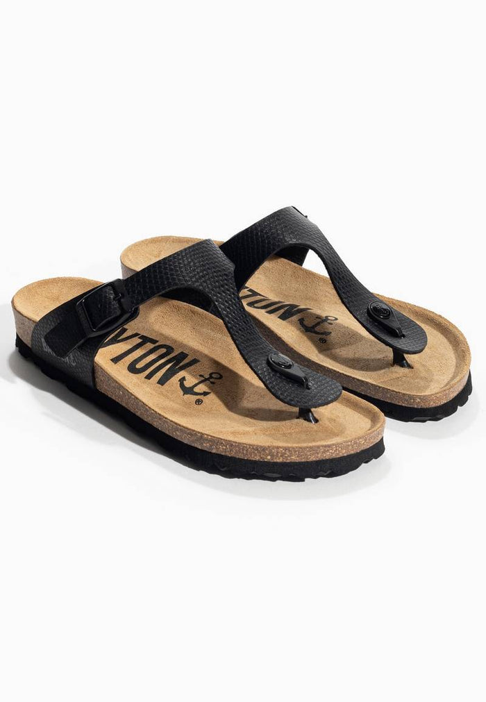 Bayton Sandales Mercure Noir à Entre-Doigts Bayton Femme