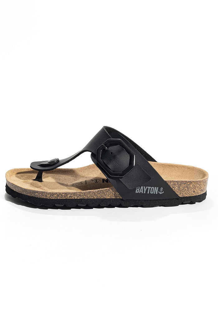 Bayton Sandales Mercure Noir à Entre-Doigts Bayton Femme