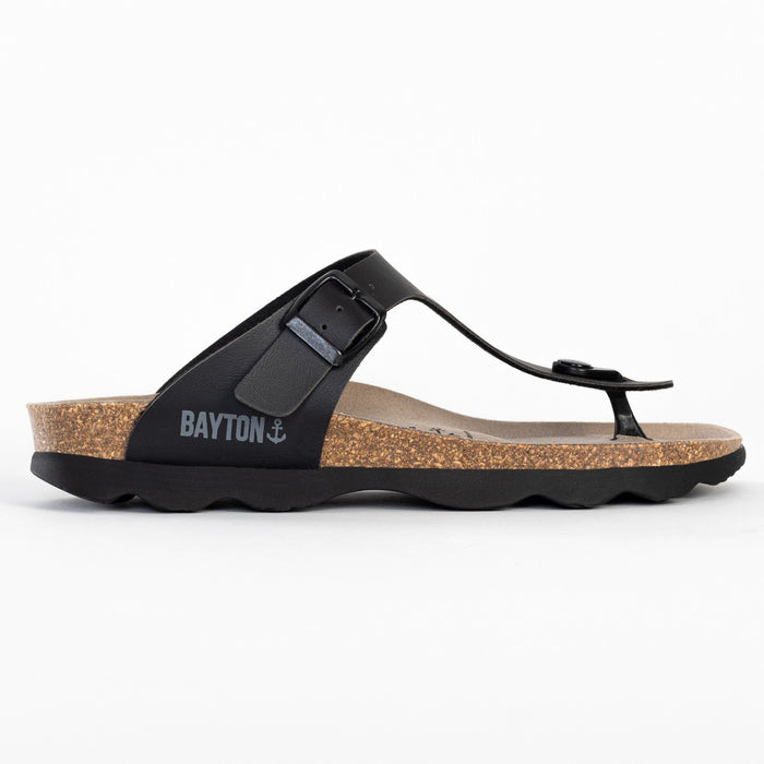 Bayton Sandales Mercure Noir à Entre-Doigts Bayton Femme