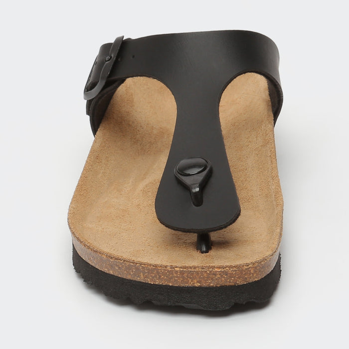 Bayton Sandales Mercure Noir à Entre-Doigts Bayton Femme