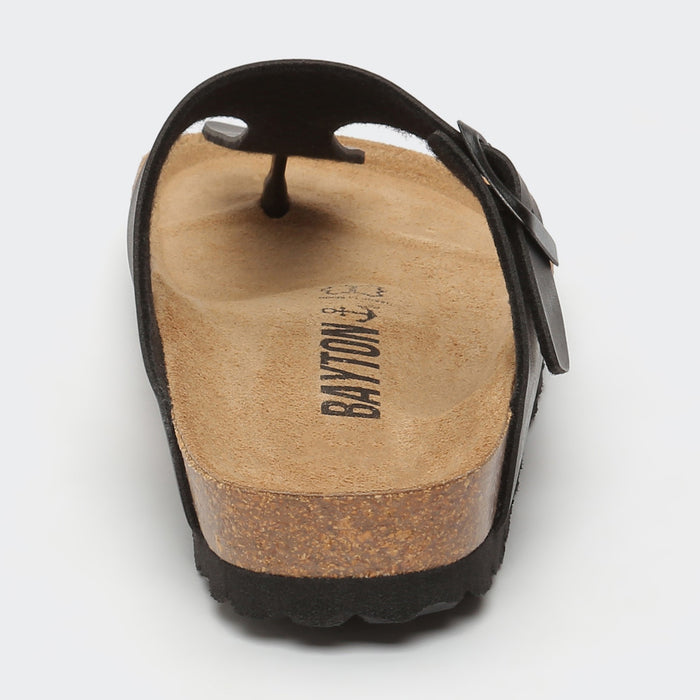 Bayton Sandales Mercure Noir à Entre-Doigts Bayton Femme