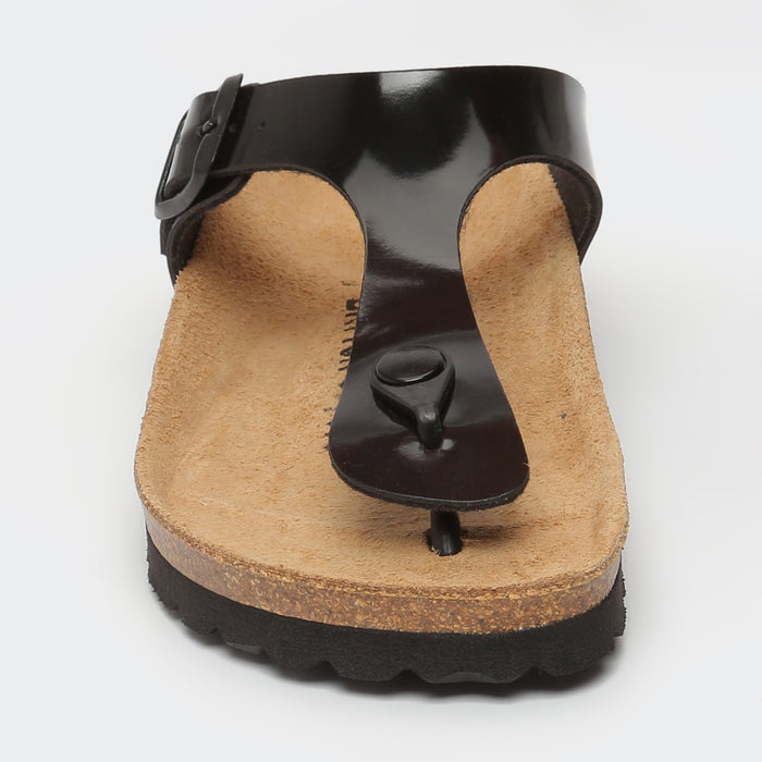 Bayton Sandales Mercure Noir à Entre-Doigts Bayton Femme