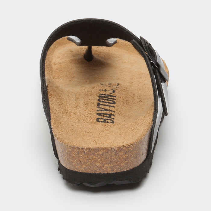 Bayton Sandales Mercure Noir à Entre-Doigts Bayton Femme