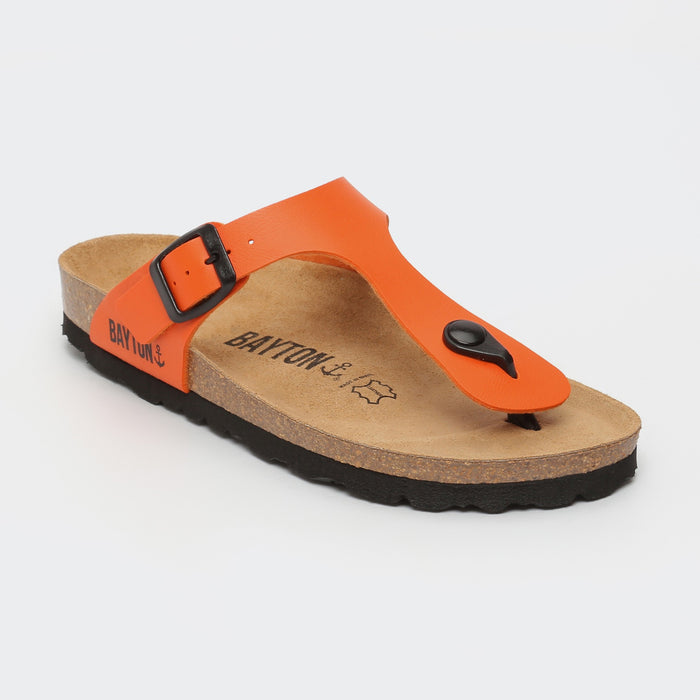 bayton Sandales Mercure Orange à Entre-Doigts Bayton Femme