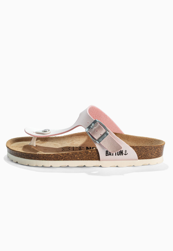Bayton Sandales Mercure Rose Clair à Entre-Doigts Bayton Femme