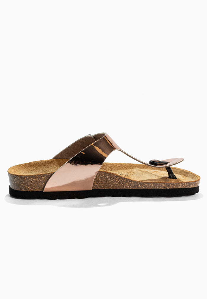 Bayton Sandales Mercure Rose Dorées à Entre-Doigts Bayton Femme