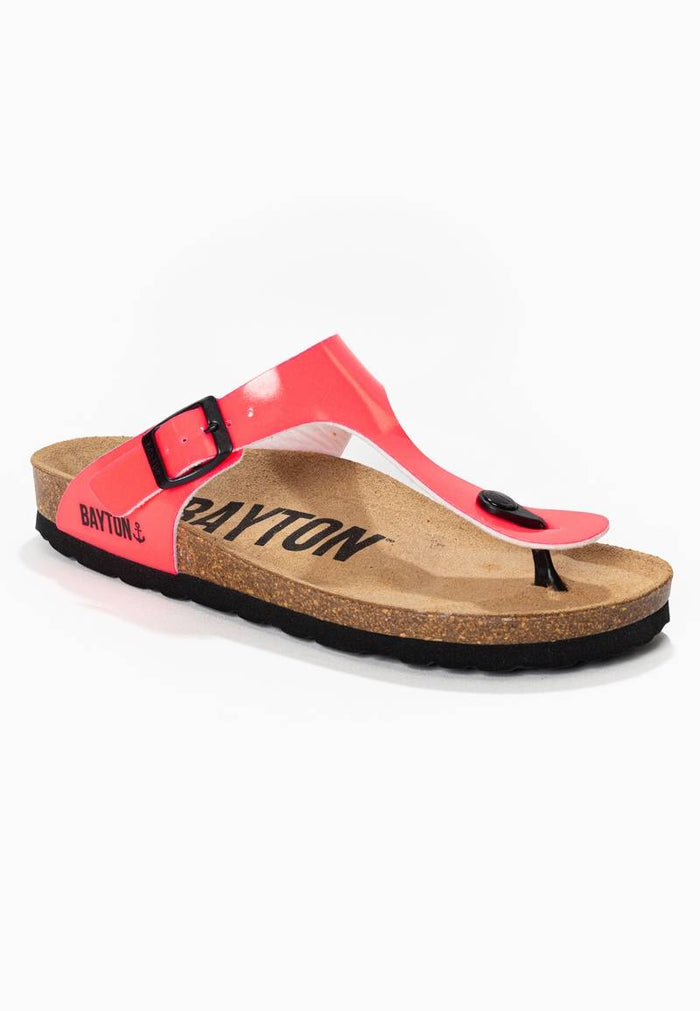 Bayton Sandales Mercure Rose Fluo à Entre-Doigts Bayton Femme