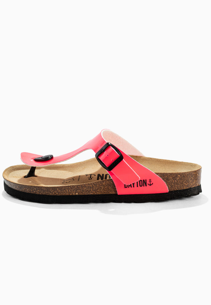 Bayton Sandales Mercure Rose Fluo à Entre-Doigts Bayton Femme