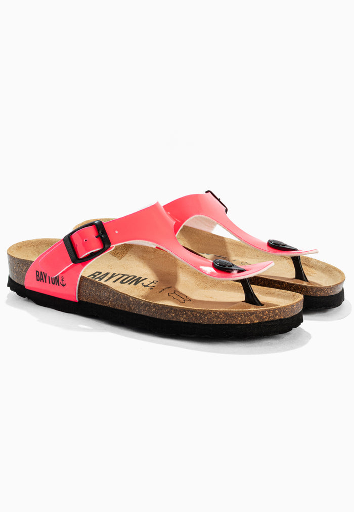 bayton Sandales Mercure Rose Fluo à Entre-Doigts Bayton Femme