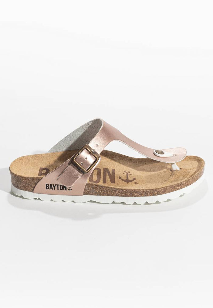 Bayton Sandales Mercure Rose Gold à Entre-Doigts Bayton Femme
