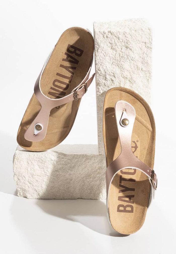 bayton Sandales Mercure Rose gold à Entre-Doigts Bayton Femme
