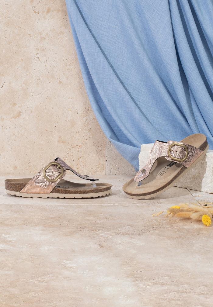 bayton Sandales Mercure Rose gold à Entre-Doigts Bayton Femme