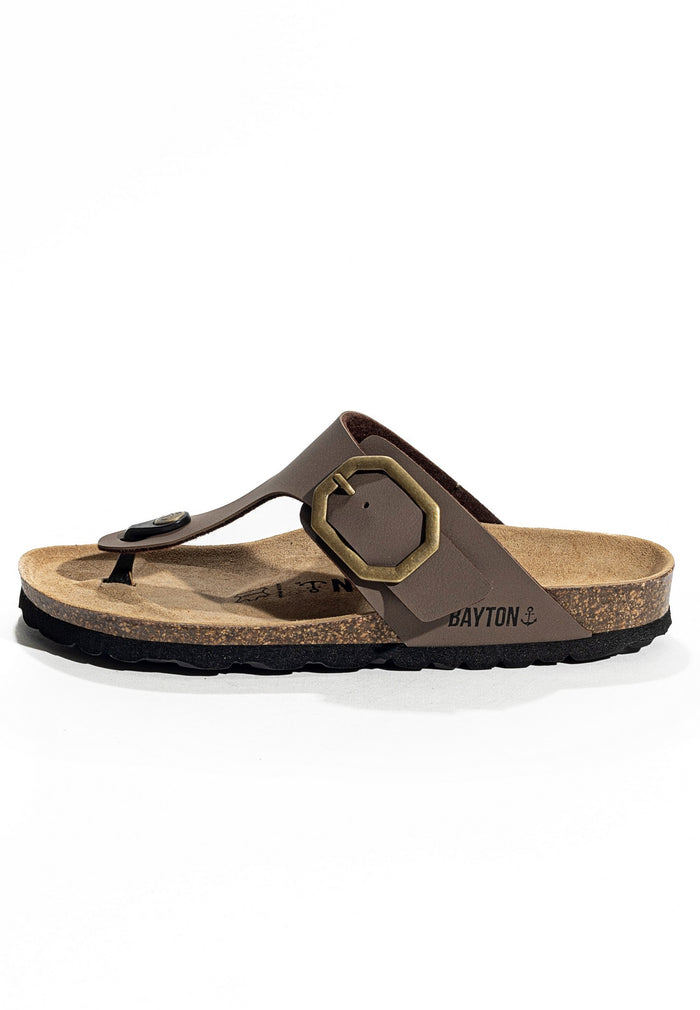 Bayton Sandales Mercure Taupe à Entre-Doigts Bayton Femme
