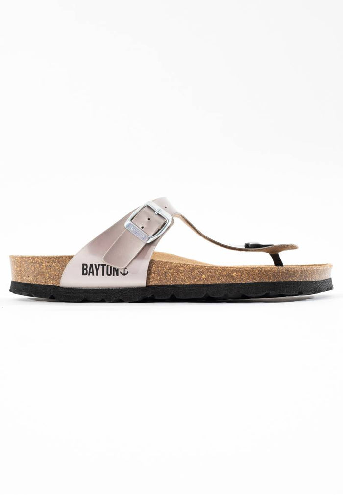 bayton Sandales Mercure Taupe à Entre-Doigts Bayton Femme