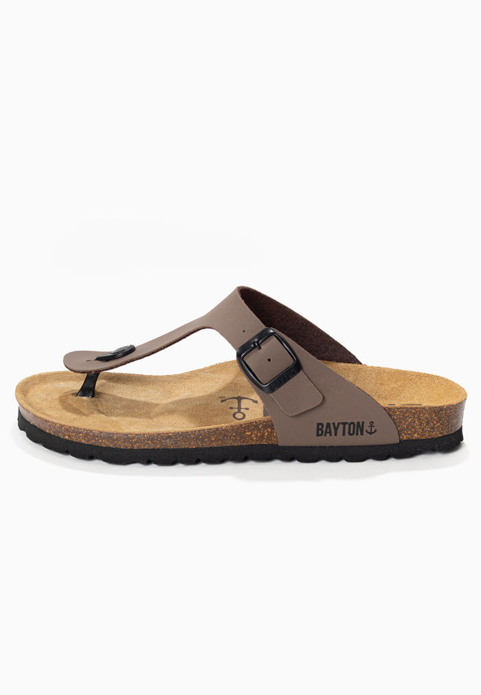 Bayton Sandales Mercure Taupe à Entre-Doigts Bayton Homme