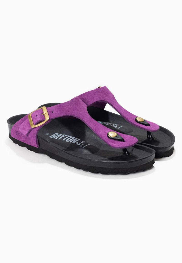 Bayton Sandales Mercure Violet à Entre-Doigts Bayton Femme