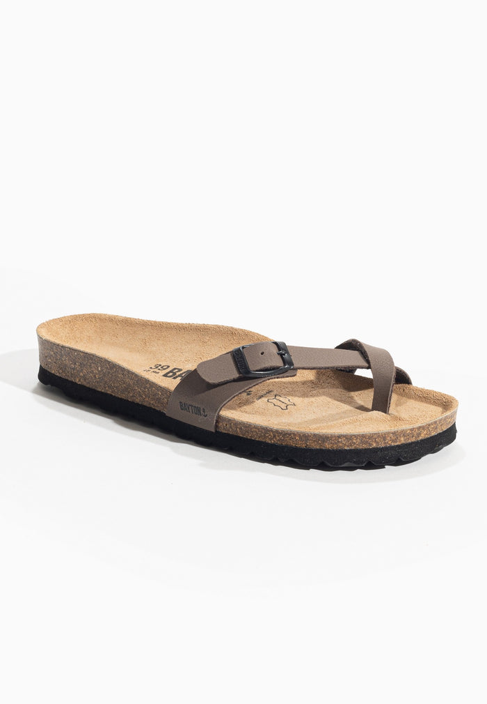 Bayton Sandales Miya Marron à Entre-Doigts Bayton Femme