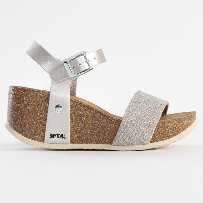 Bayton Sandales Monaco Argentées Compensées Et Semi-compensées Bayton Femme