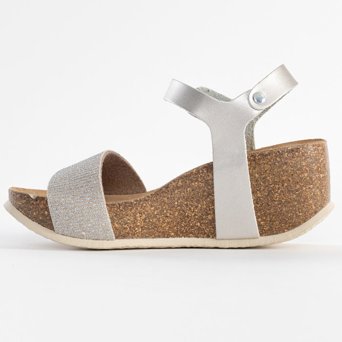 Bayton Sandales Monaco Argentées Compensées Et Semi-compensées Bayton Femme