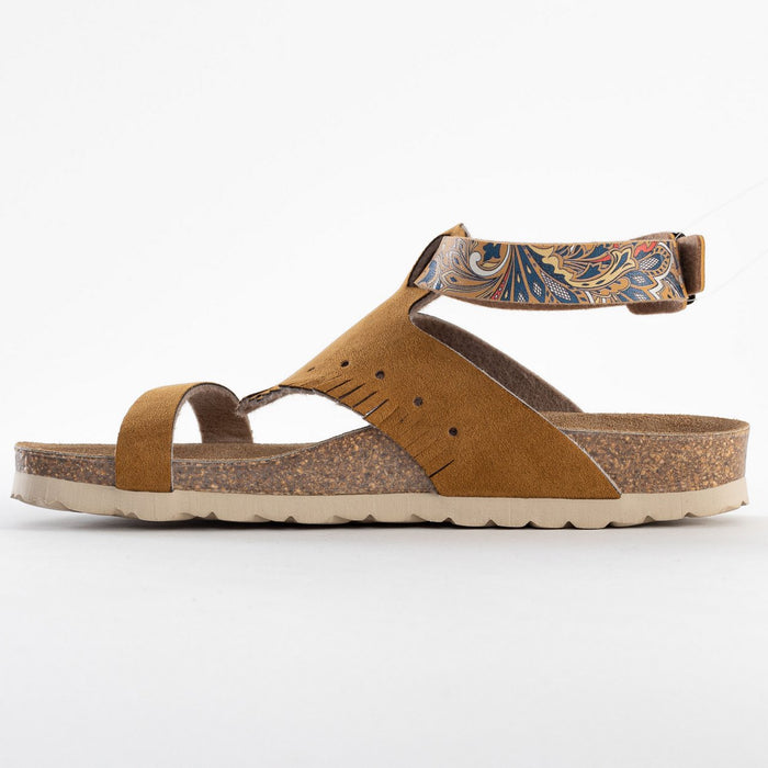 Bayton Sandales Morella Tan Et Python Multi-Brides Bayton Femme