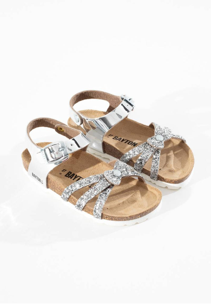 bayton Sandales Multi-Brides Eirene Argentées Bayton enfant
