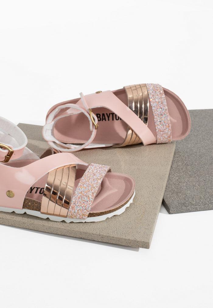 bayton Sandales Multi-Brides Fadette Rose Pâle Bayton enfant