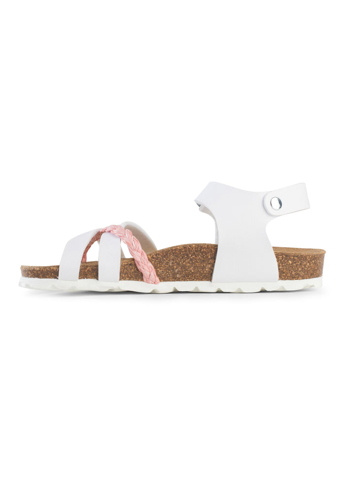 Bayton Sandales Multi-Brides Hestia Rose Et Blanc Bayton Enfant