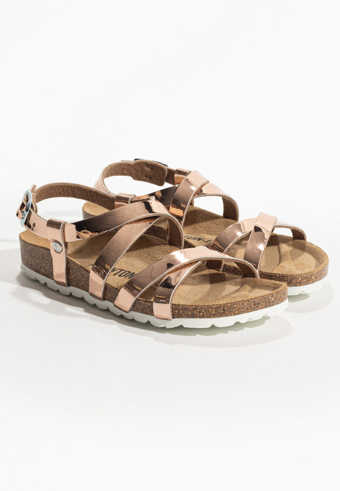 bayton Sandales Multi-Brides Palatine Rose gold Bayton enfant