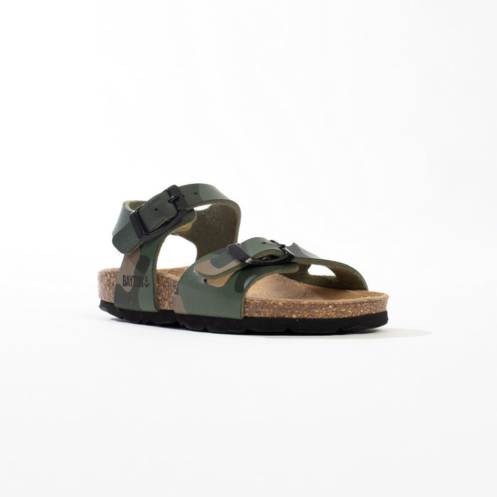 Bayton Sandales Multi-Brides Pegase Kaki Camouflage Bayton Enfant