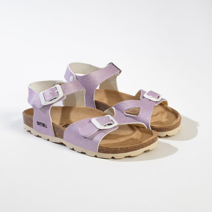 bayton Sandales Multi-Brides Pegase Violet Clair Bayton enfant