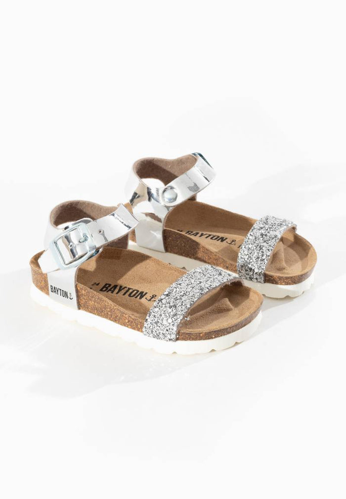 bayton Sandales Multi-Brides Tyche Argentées Bayton enfant