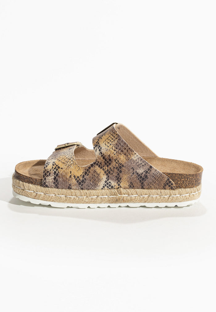 Bayton Sandales Olympe Python à Plateforme Bayton Femme