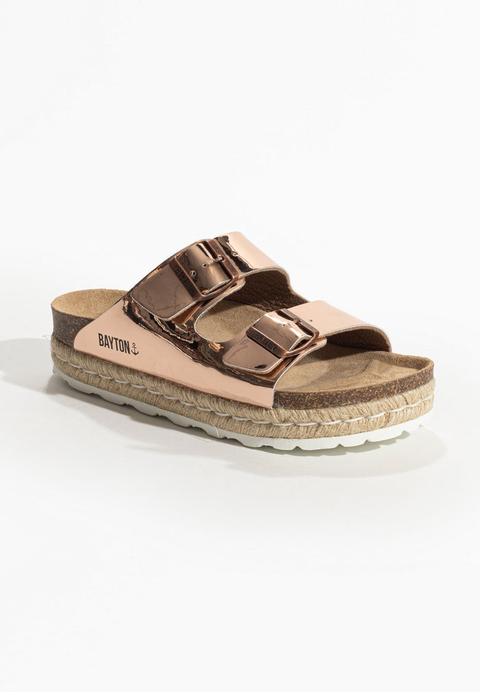 Bayton Sandales Olympe Rose Gold à Plateforme Bayton Femme
