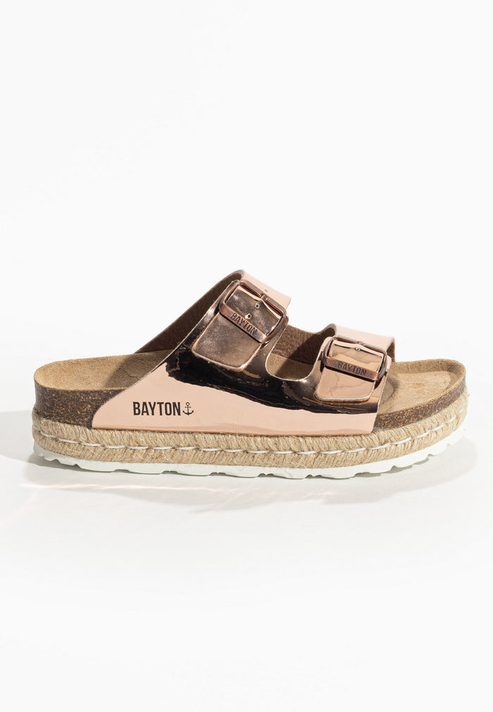 Bayton Sandales Olympe Rose Gold à Plateforme Bayton Femme