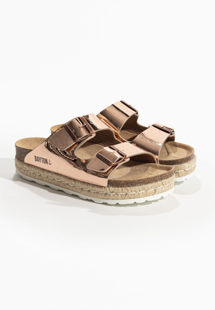 bayton Sandales Olympe Rose gold à Plateforme Bayton femme