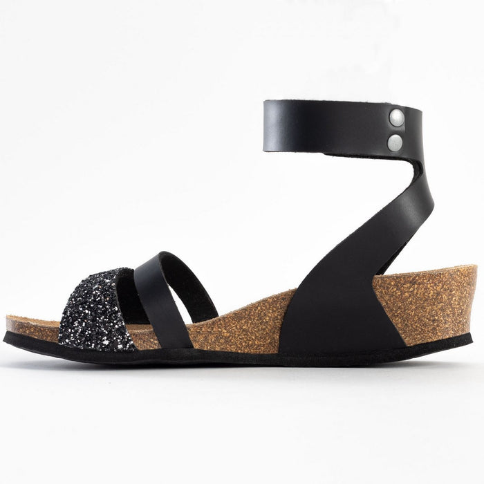 Bayton Sandales Otrante Noir Compensées Et Semi-compensées Bayton Femme