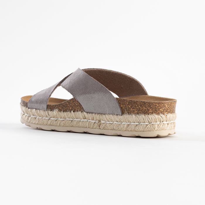 Bayton Sandales Penelope Gris à Plateforme Bayton Femme