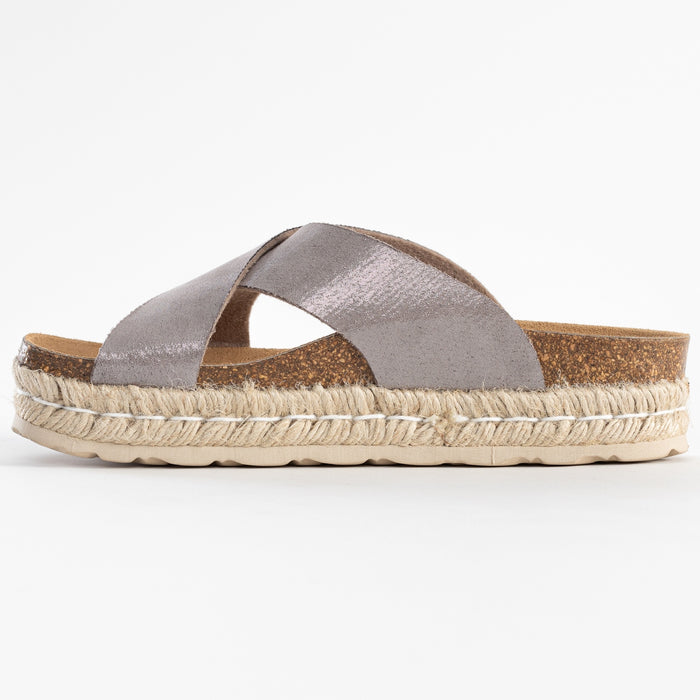 Bayton Sandales Penelope Gris à Plateforme Bayton Femme