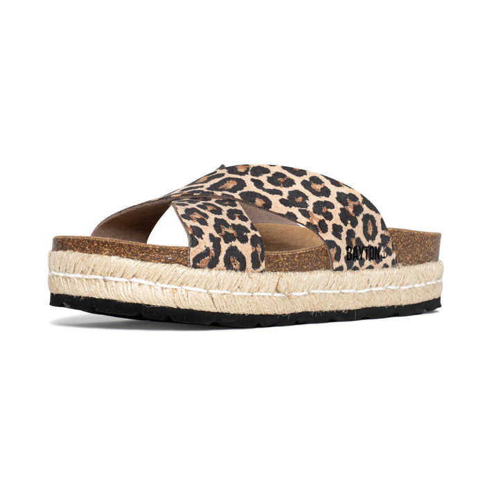 Bayton Sandales Penelope Léopard à Plateforme Bayton Femme