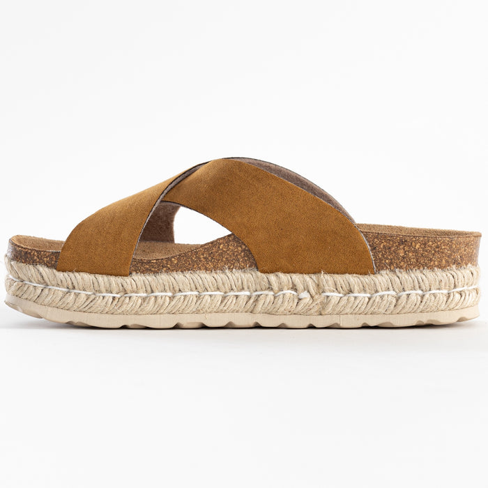 Bayton Sandales Penelope Tan à Plateforme Bayton Femme