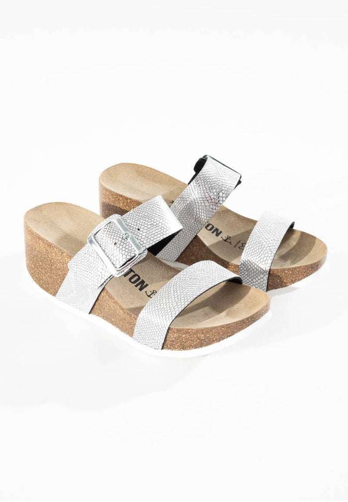 bayton Sandales Philomene Argentées Compensées et Semi-compensées Bayton femme