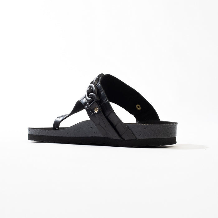 Bayton Sandales Picola Noir à Entre-Doigts Bayton Femme